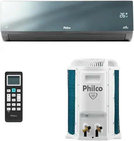 Ar Condicionado Split Inverter Philco Espelhado 9000 Btus Quente e Frio