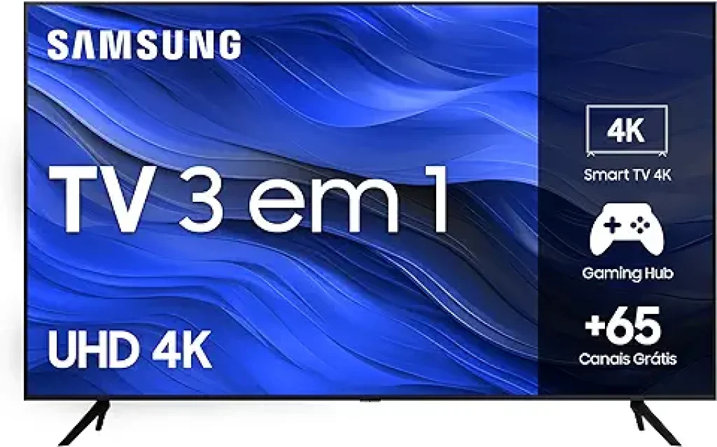 Smart TV Crystal 55\” 4K UHD Samsung CU7700 - Alexa integrada