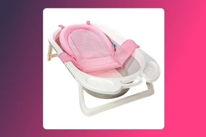 Rede De Proteção Para Banho Baby – Rosa