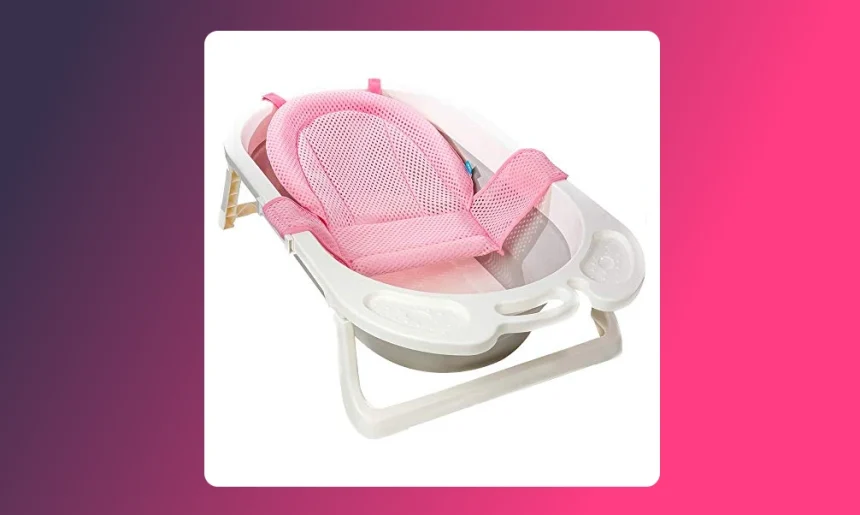 Rede De Proteção Para Banho Baby – Rosa