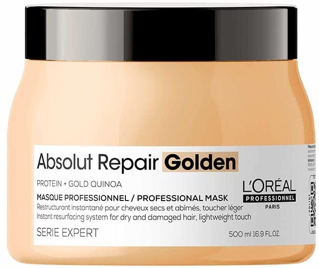 Máscara para tratamento de cabelo Golden