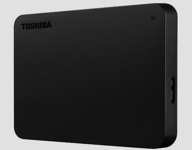 HD Externo Portátil Toshiba Canvio Basics 2TB, 3TB e 4TB Preto USB 3.0