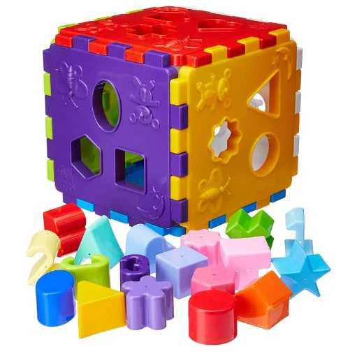 Cubo Didático com Blocos Merco Toys